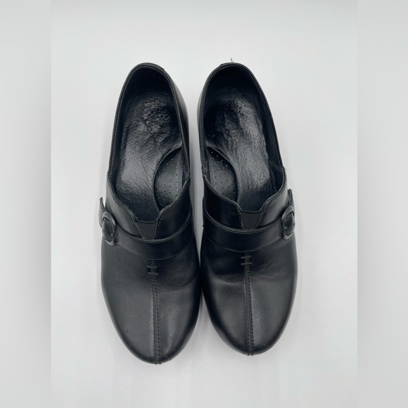 Dansko Women’s Size 40 US 9.5-10 Black Tamara Leather Clog Slip On Workwear - Picture 6 of 14